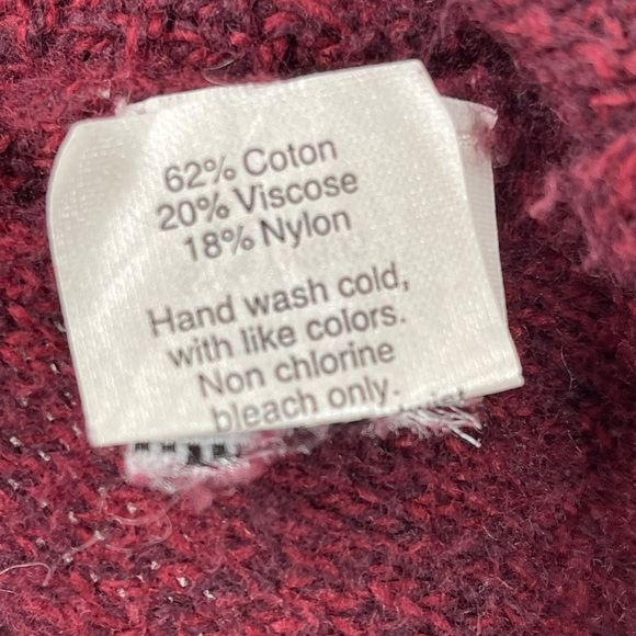 Madewell Red Back Zipper Crew Neck Sweater Size S - Picture 6 of 6